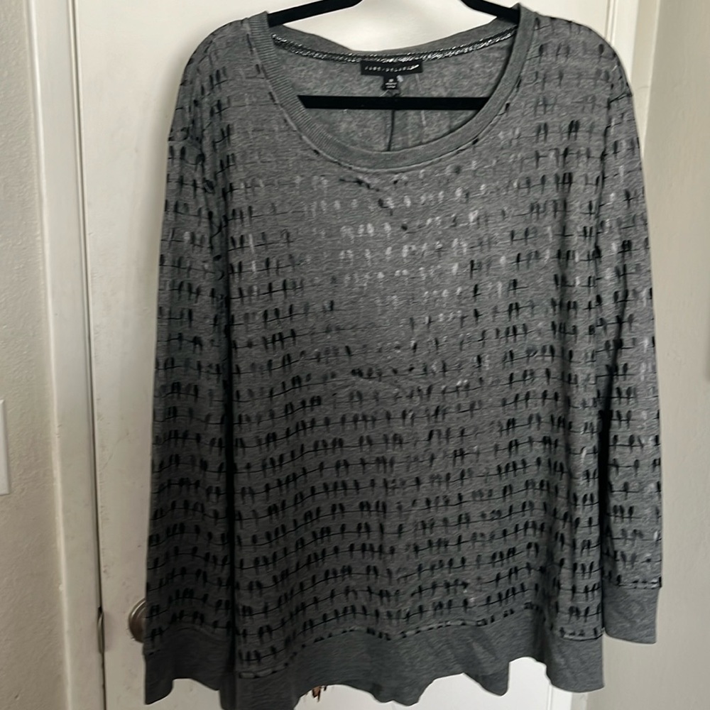 Birds on a wire sweater